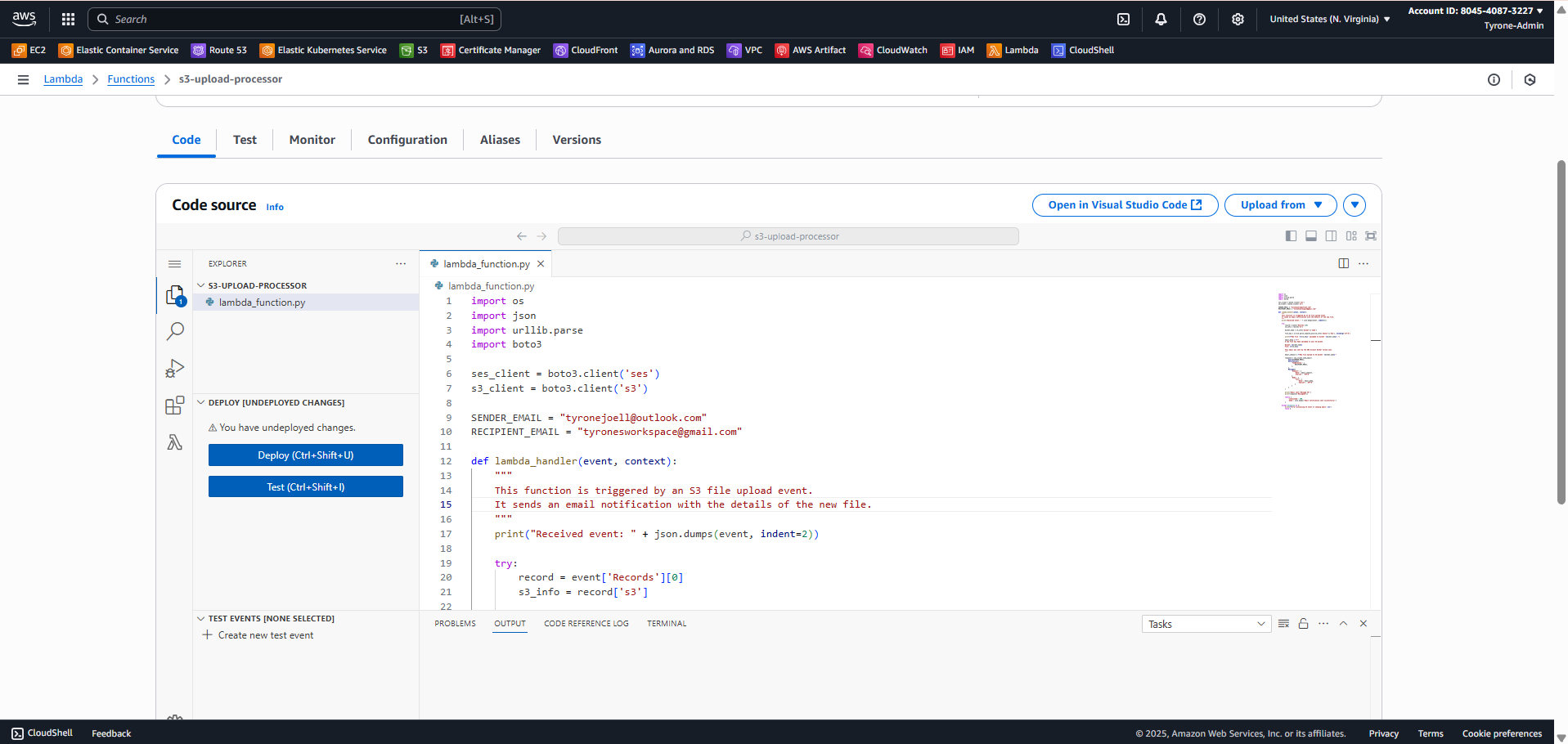 Lambda Security Function